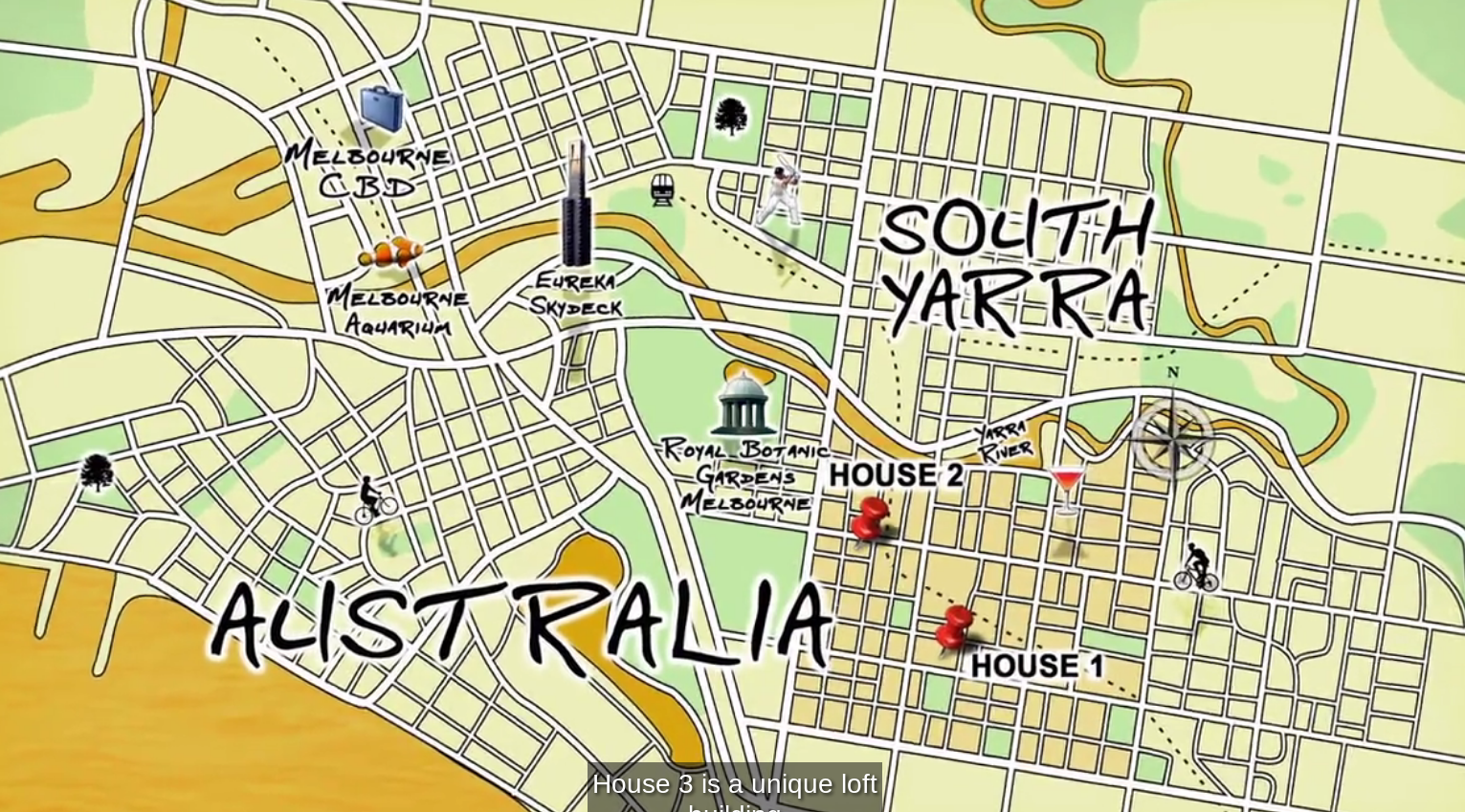 South Yarra Map A map of South Yarra, Melbourne, Australia.